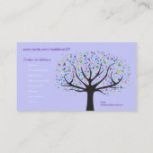 Kunstmatige unieke Visitekaartje kunst ontwerper (Achterkant)