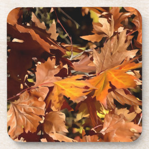 Kunstmatige val komt in de herfst van de zon terec bier onderzetter