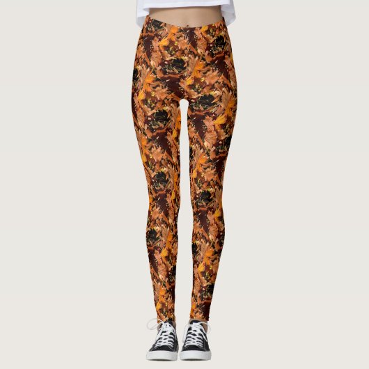 Kunstmatige val komt in de herfst van de zon terec leggings (Voorkant)