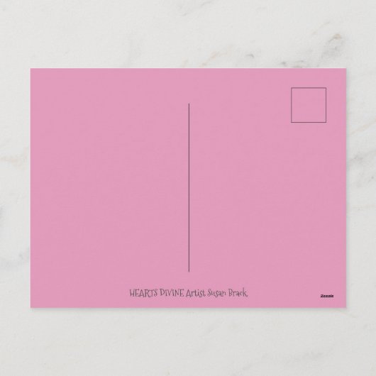 KUNSTMATIGE VALENTIJN, KAT EN VLIEGTUIG FEESTDAGENKAART (Achterkant)