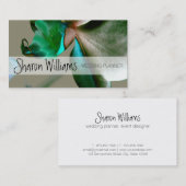 Kunstmatige ventilator in blauwe, groene en grijze visitekaartje (Voorkant / Achterkant)