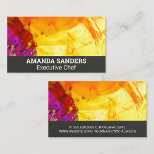 Kunstmatige verf Achtergrond Visitekaartje