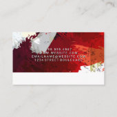 Kunstmatige verf geborsteld | Consultant | Artiest Visitekaartje (Achterkant)