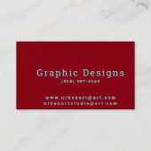 Kunstmatige Visitekaartjes Kaart Stampapier (Achterkant)