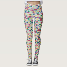 Kunstmatige vizieren, volledige lengte, vrolijke k leggings