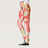 Kunstmatige waterverf abstract patroon leggings (Links)
