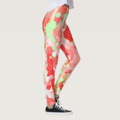 Kunstmatige waterverf abstract patroon leggings (Rechts)