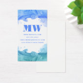 Kunstmatige Waterverf Blauwe Groene Visitekaartje (Bureau)