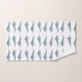 Kunstmatige Waterverf Blauwe Groot Handdoek (Handdoek)