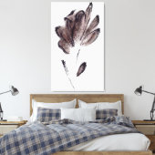 Kunstmatige Waterverf - Floral schilderen Canvas Afdruk (Insitu (Slaapkamer))