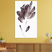 Kunstmatige Waterverf - Floral schilderen Canvas Afdruk (Insitu (Woonkamer))