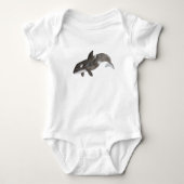 Kunstmatige Waterverf Friend Orcas Killer Whale Romper (Voorkant)
