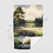 Kunstmatige waterverf golfbaan golfhanddoek (Insitu)