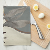 Kunstmatige Waterverf laat over | Sage Green & Ivo Theedoek (Quarter Fold)