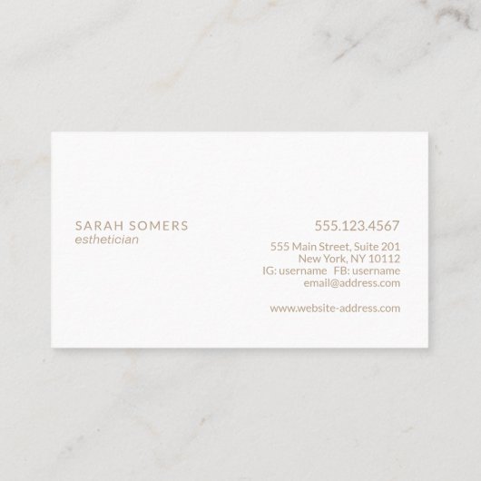 Kunstmatige Waterverf Lotus Flower Natural Beauty Visitekaartje (Achterkant)