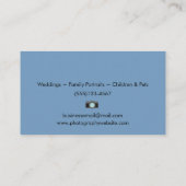 Kunstmatige Waterverf SLR-camera fotografie Visitekaartje (Achterkant)