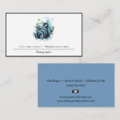 Kunstmatige Waterverf SLR-camera fotografie Visitekaartje (Voorkant / Achterkant)