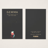 Kunstmatige Waterverf Stenen die een DisplayCard v Visitekaartje (Voorkant /achterkant)