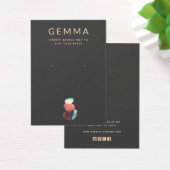 Kunstmatige Waterverf Stenen die een DisplayCard v Visitekaartje (Bureau)