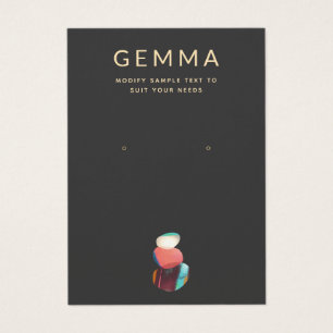 Kunstmatige Waterverf Stenen die een DisplayCard v Visitekaartje