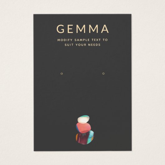 Kunstmatige Waterverf Stenen die een DisplayCard v Visitekaartje (Voorkant)