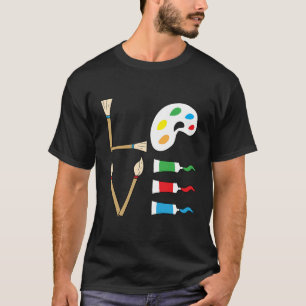 Kunstmatige Waterverf Tekening verven T-shirt