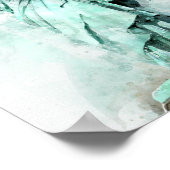 Kunstmatige Waterverf Vrijheidsbeeld Poster (Hoek)