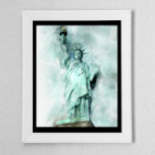 Kunstmatige Waterverf Vrijheidsbeeld Poster