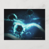 Kunstmatige weergave van kankercellen briefkaart (Voorkant)