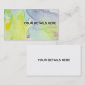 Kunstmatige zakelijke aangepaste kaart visitekaartje (Voorkant / Achterkant)