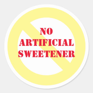 Kunstmatige Zoetstof Ronde Stickers