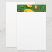 Kunstmatige zomerfruitlonenschilderschilderij briefpapier (Voorkant / Achterkant)