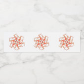 Kunstmatige zwemmers - gesynchroniseerde zwemmen waterfles etiket (Enkel label)