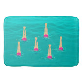 Kunstmatige zwemzwemmers onder water badmat (Voorkant)