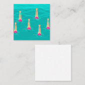 Kunstmatige zwemzwemmers onder water informatiekaartje (Voorkant / Achterkant)