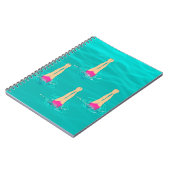 Kunstmatige zwemzwemmers onder water notitieboek (Linkerzijde)