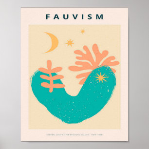 kunstmatisse, moderne kunst; poster