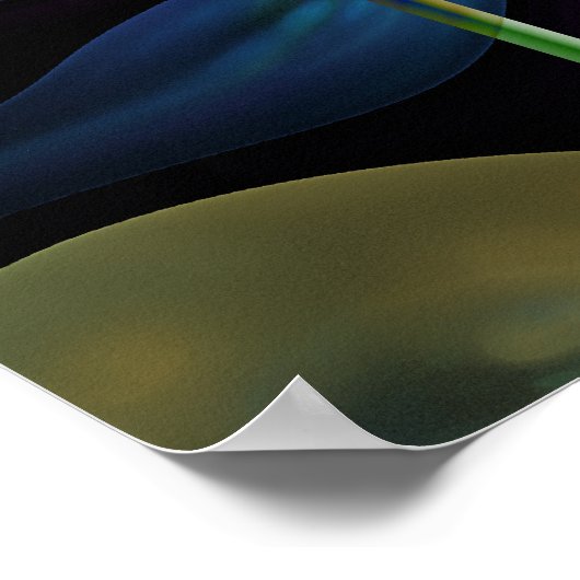 Kunstmeel poster met een spirale achtergrond (Hoek)