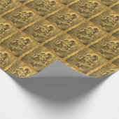  kunstmeisje met Doll     Cadeaupapier (Hoek)