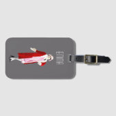  kunstmeisjes bagagelabel (Voorkant (horizontaal))