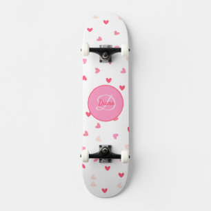 Kunstmeisjes Skateboard monogram & naam