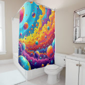 Kunstmelkweg Douchegordijn (In situ)