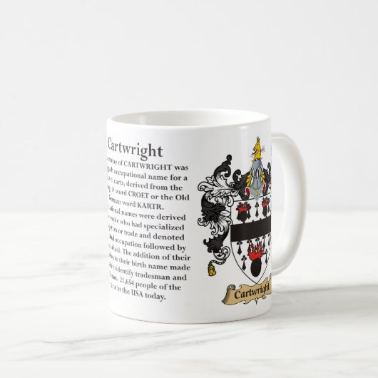 Kunstmembraan (crème) met cartwright koffiemok (Voorkant rechts)