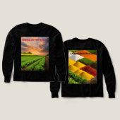 Kunstmest Ad Art Meisjes Tri-Blend T-shirt (Voorkant /achterkant)