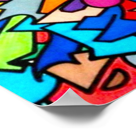 KUNSTMETRO ÉÉN POSTER AFDRUKTE VAN OORSPRONKELIJK (Hoek)