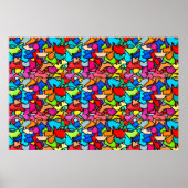 KUNSTMETRO ÉÉN POSTER AFDRUKTE VAN OORSPRONKELIJK (Voorkant)