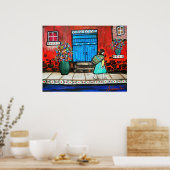 KUNSTMEXICAANSE DEUR SCHUIVEN POSTER (Keuken)