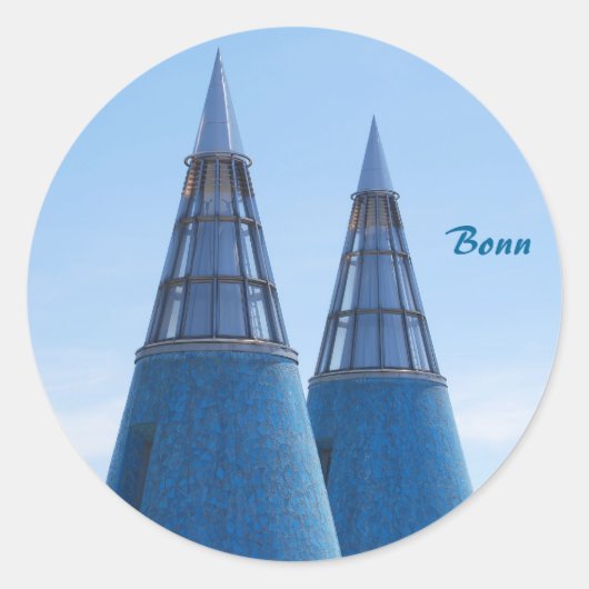 Kunstmuseum Bonn Ronde Sticker (Voorkant)