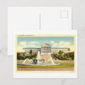 Kunstmuseum in Philadelphia, Pennsylvania, Vintage Briefkaart (Voorkant / Achterkant)