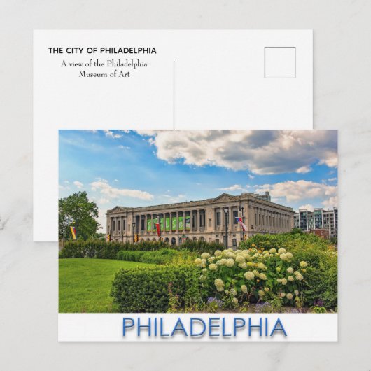 Kunstmuseum Philadelphia Briefkaart (Voorkant / Achterkant)